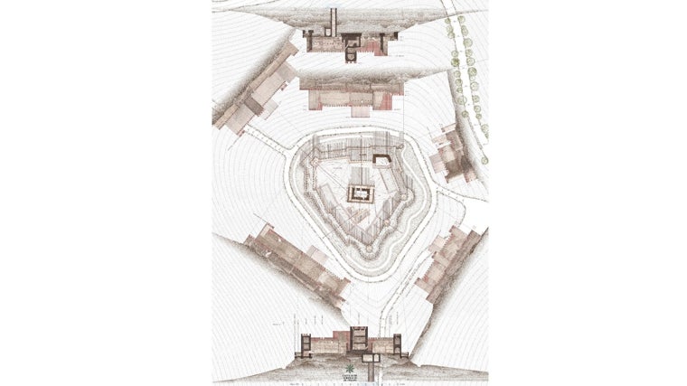 Propuesta de reconstrucción del castillo de Almonacid de Toledo