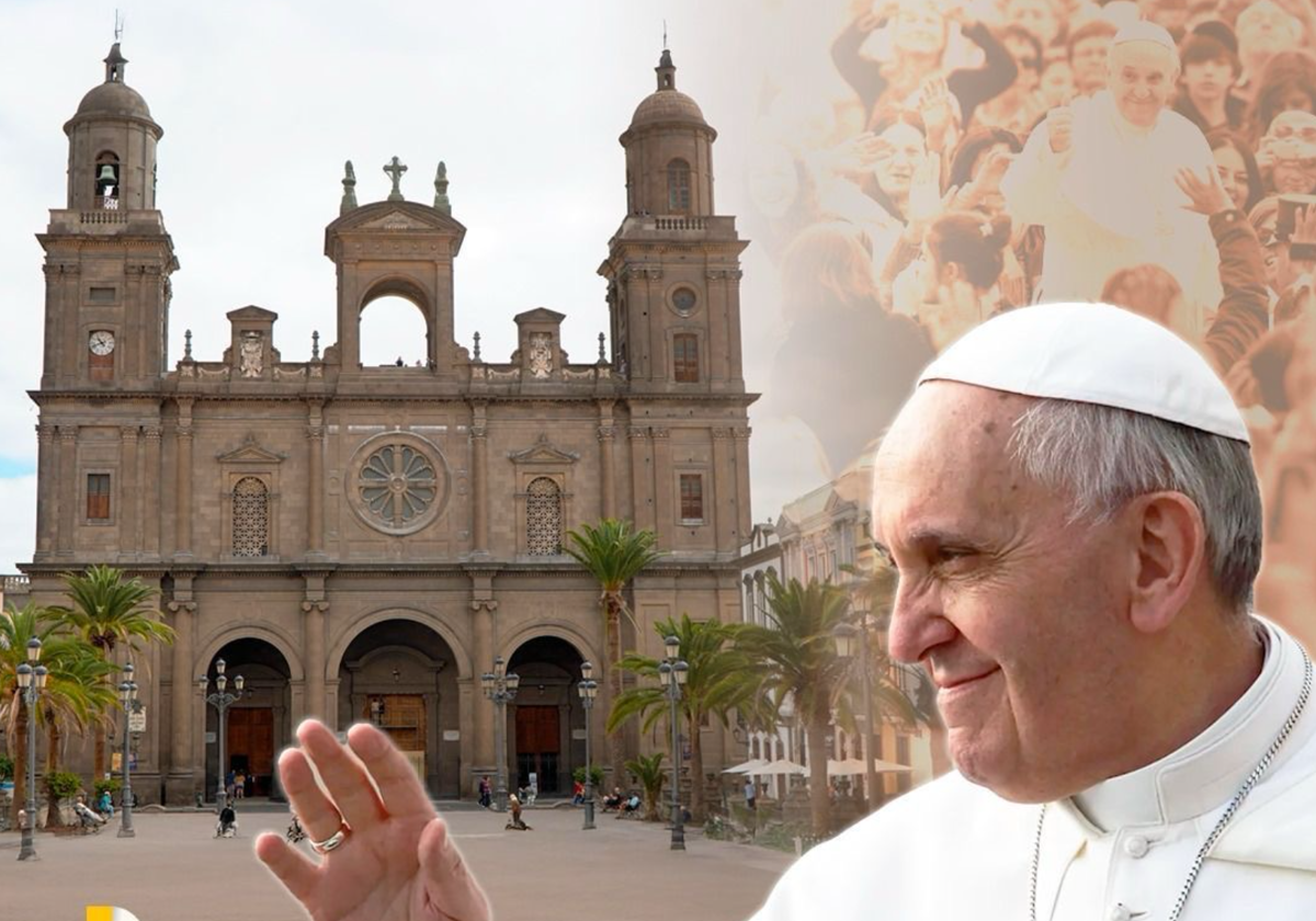 Montaje cedido por la Diócesis de Canarias