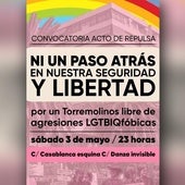 Cartel anunciador de la protesta de este sábado