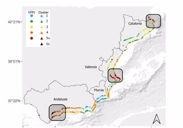 Gráfico de los trabajos para identificar regiones con alto riesgo de inundaciones compuestas