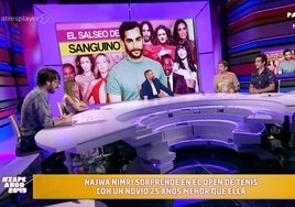 El periodista Juan Sanguino tiene claro qué hay tras el romance de Najwa Nimri con un hombre 25 años más joven que ella