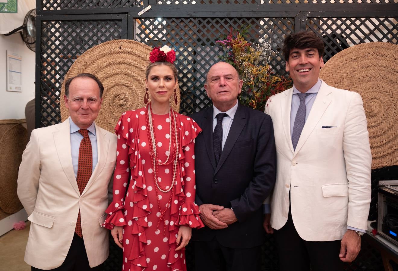 Cándido González, Manuela Villena, Leandro Martínez y Jesús Fernández