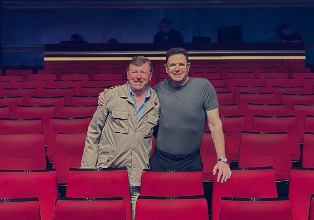 Los Morancos promocionando una de sus últimas funciones en el Teatro Capitol en Madrid