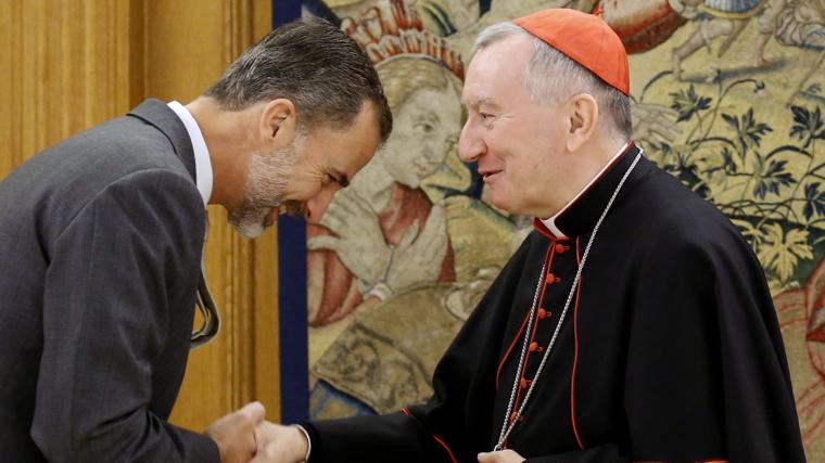 Pietro Parolin en una visita a España en 2016