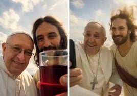 Jesús enseña al Papa Francisco a convertir el agua en vino y otros 'milagros' de la IA