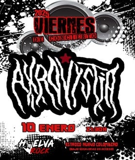 Imagen secundaria 2 - Concierto del grupo Akrovystia (enero 2025) y su cartel y La Barriada de la Navidad