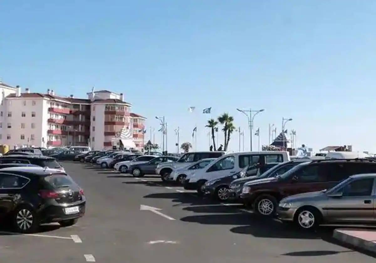 Zona de aparcamiento en Matalascañas