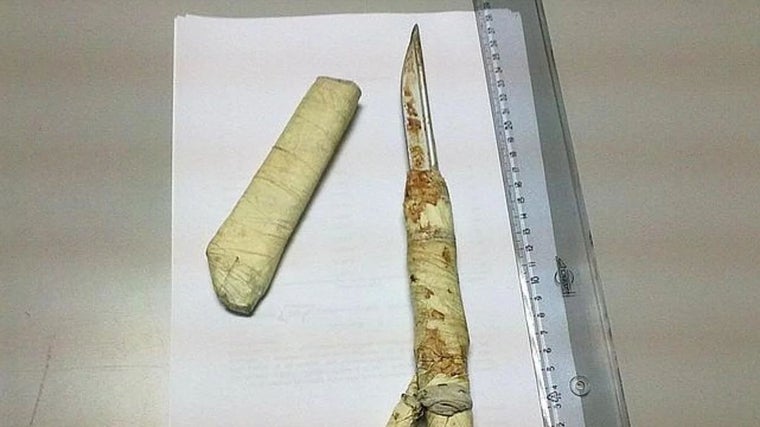 Armas caseras intervenidas en cárceles españolas