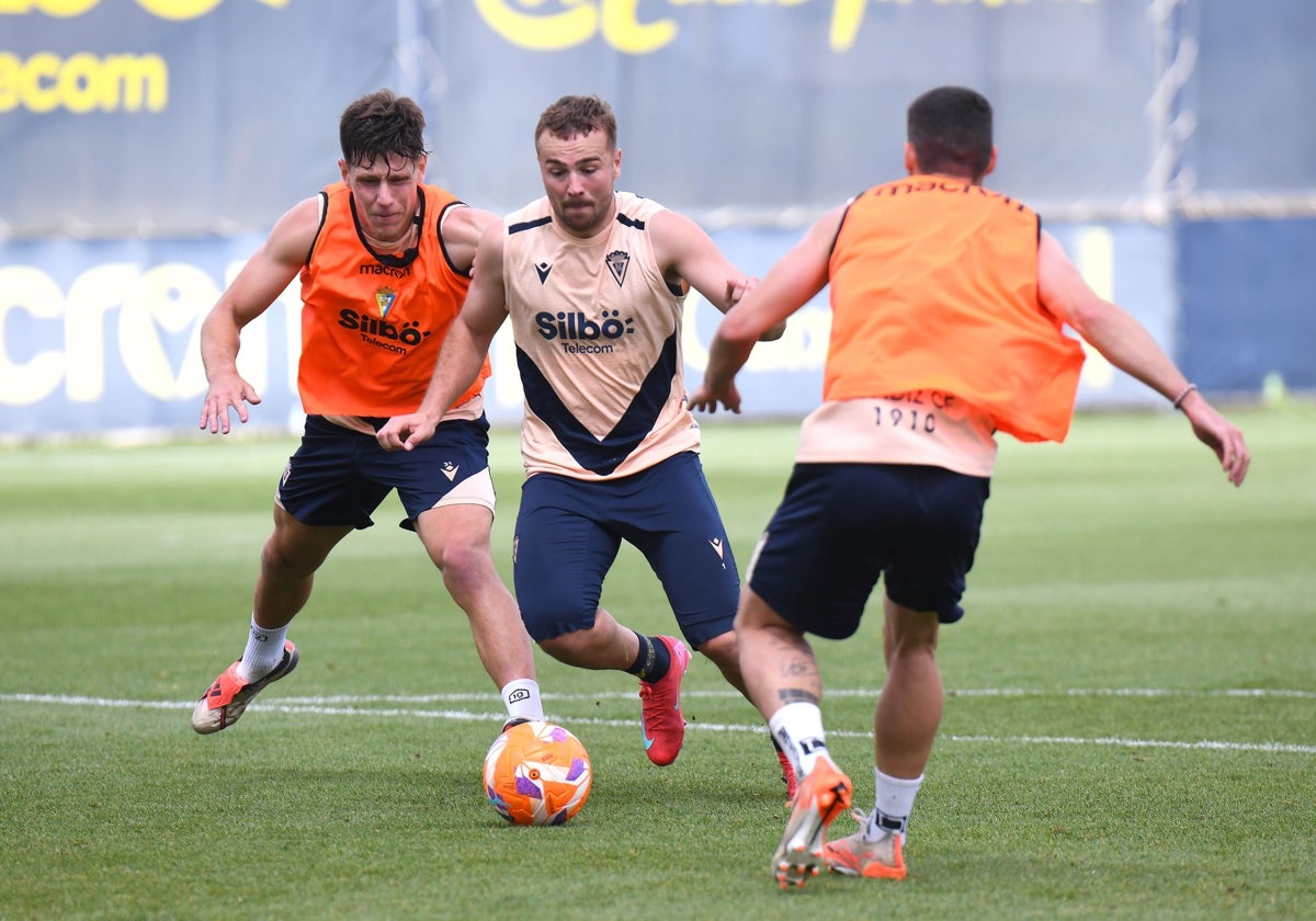 Ontiveros, en un entrenamiento.