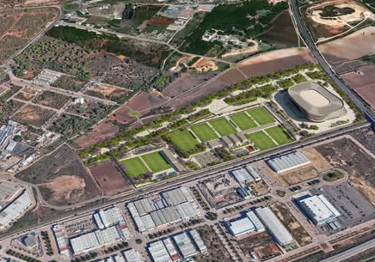 Imagen de la ubicación del nuevo proyecto 'Sport City Cádiz' en El Puerto de Santa María.