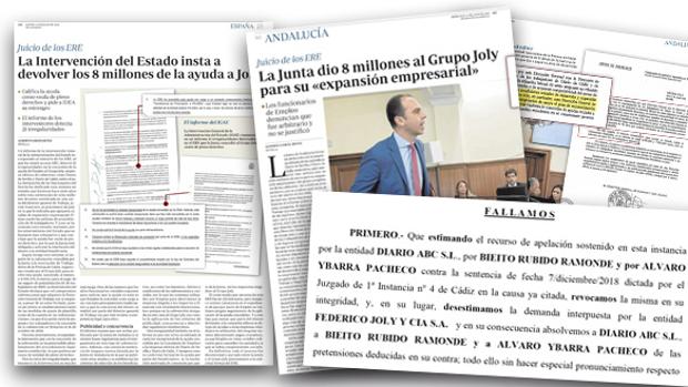 Desestimada la demanda del Grupo Joly a ABC por desvelar su implicación en los ERE